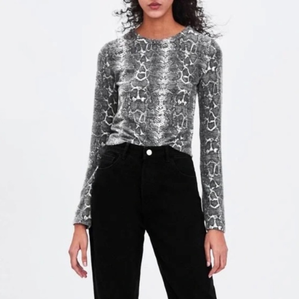 Zara Snake Print Sweater